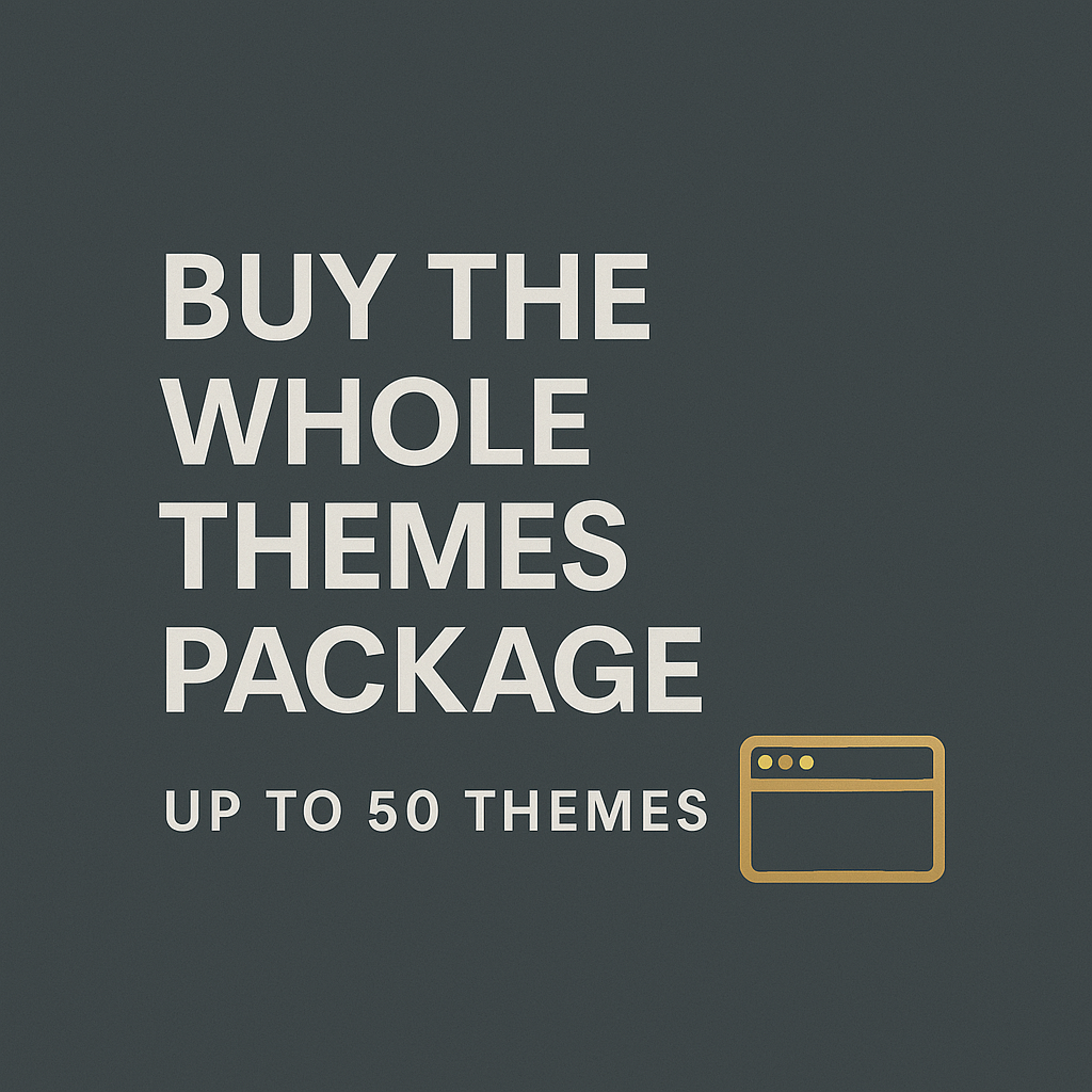 Unlock the Ultimate Collection — Up to 50 Premium Shopify Themes